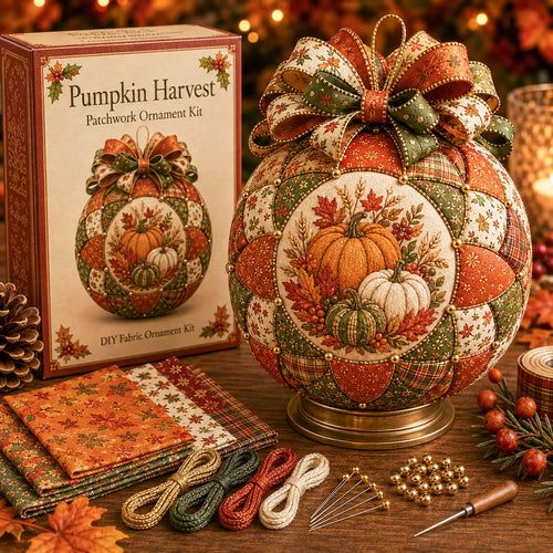 🔥LAST DAY 50% OFF -🍂 Autumn Thanksgiving Classics Patchwork Ornament DIY Kit