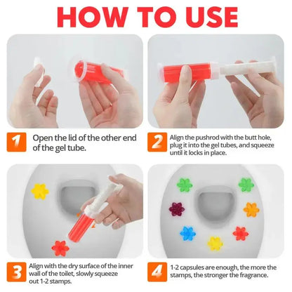 🔥Last Day 70% OFF 🔥3-Tubes Toilet Gel Stamp Box  Deodorizing Bathroom Freshener