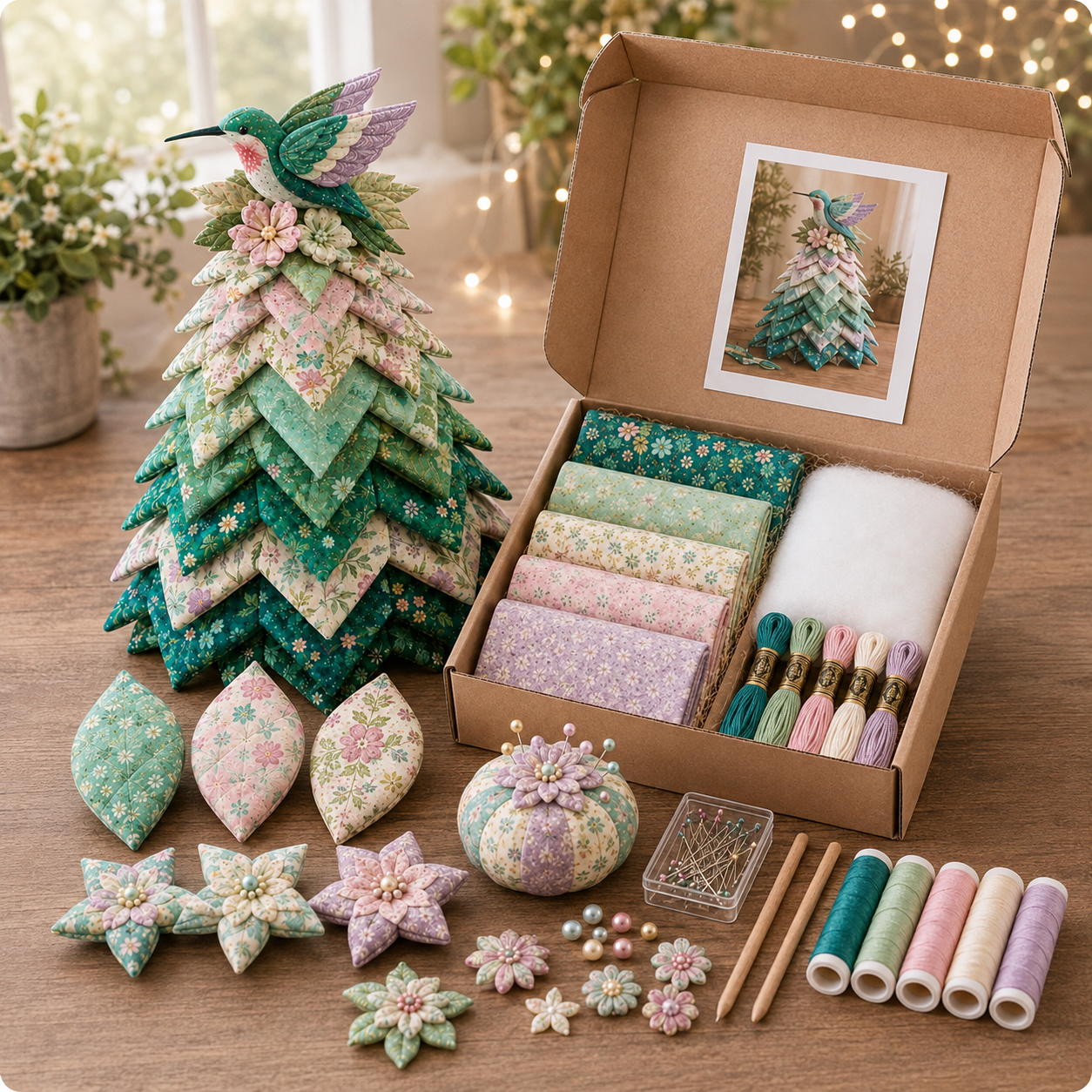 🔥49% Off Last Day -Quilted Christmas Tree DIY Kit