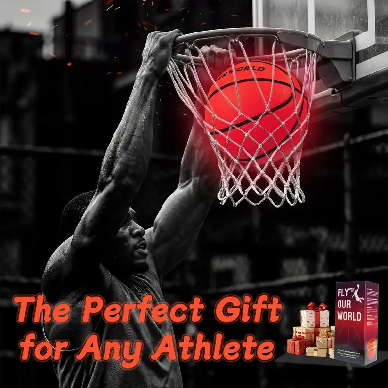 🏀Light Up LED Glow-in-the-Dark Basketball – Lights Out, Game On!