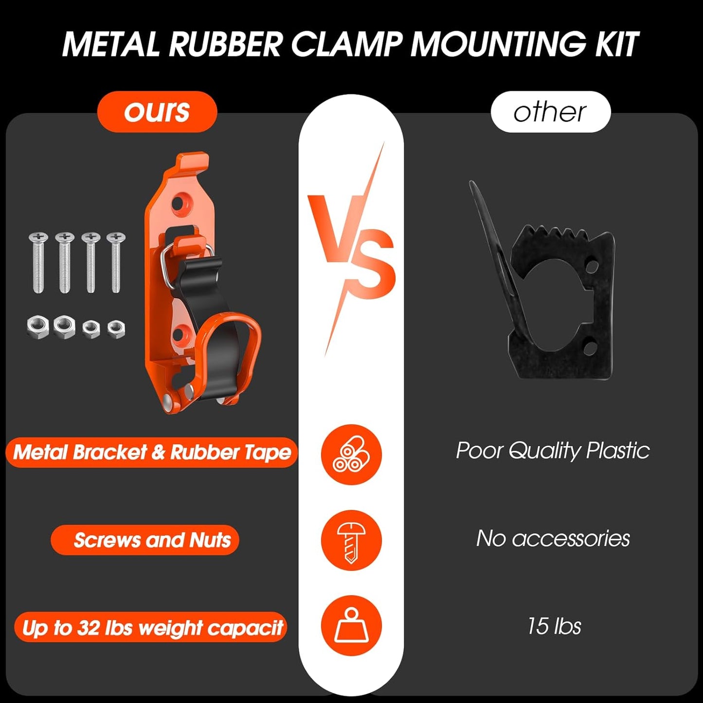 ⚡Last Day 50% OFF - 🛠️ Heavy Duty Metal Rubber Shovel Mount Kit
