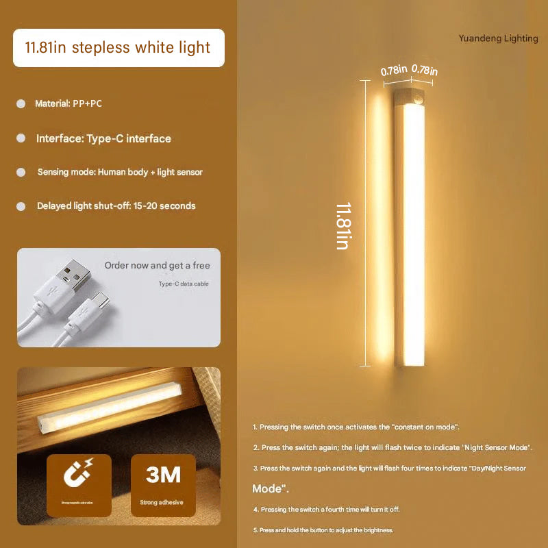 🔥Punch-free Smart Sensor Magnetic Rechargeable LED Lights