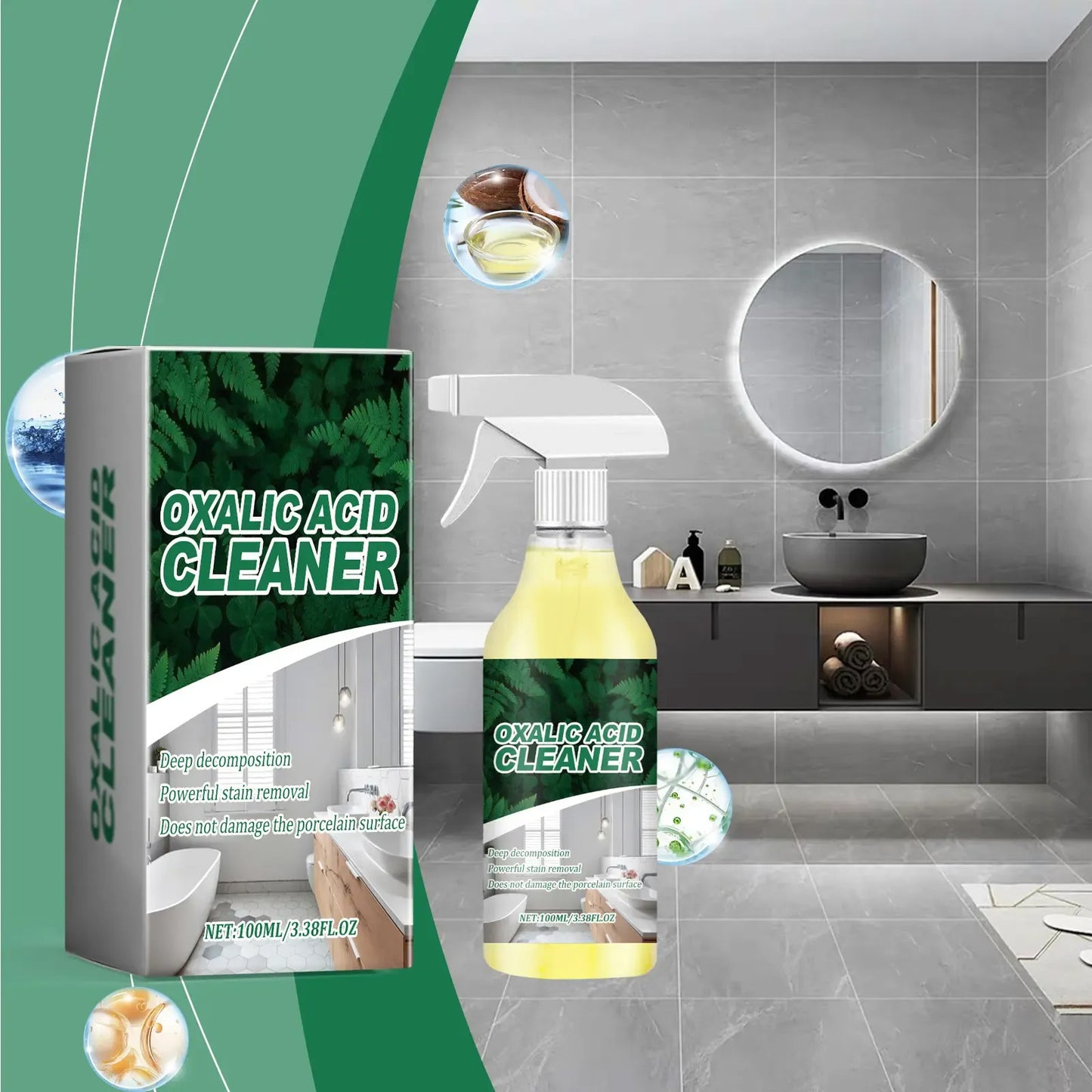 ✨50% OFF !🫧  Oxalic Acid Toilet Cleaning Foam – Instantly Lifts Yellow Stains & Odors