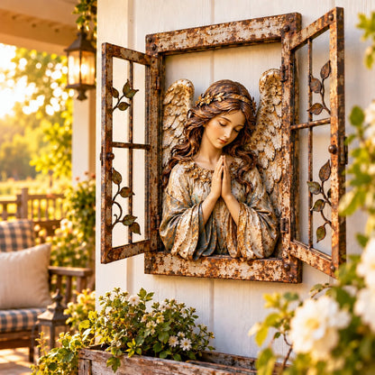 Holy Family Window-Style Wall Decor