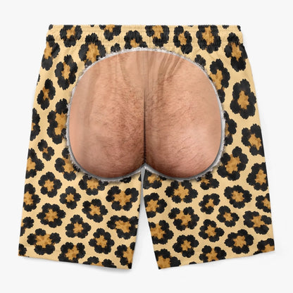 Custom Funny Men Swim Trunks - Personalized Summer Vacation And Travel Gifts For Husband, Son, Grandson, Yourself - Cheeky Mode On