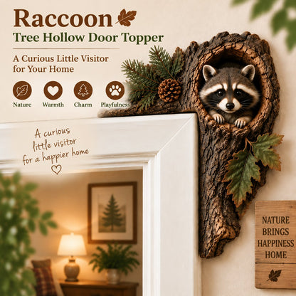 ⏰LAST DAY 50% OFF 🐿️ 3D Chipmunk Tree Hollow Door Topper | Woodland Animal Doorway Decor For Cozy Nature Homes