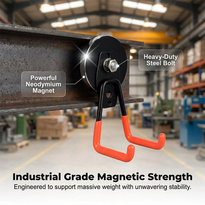 📢📢49% OFF !! ⏰ Heavy-Duty Magnetic Double-Claw Hook