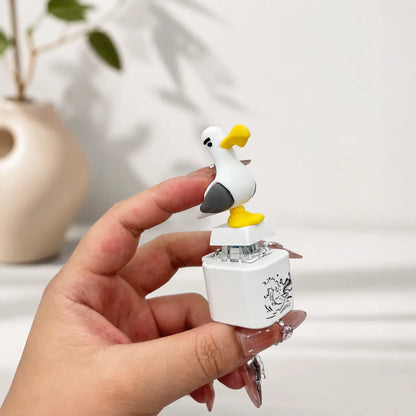 Seagull MINE! Button Keychain-Real Sound & LED Light