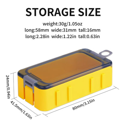 Magnetic fish hook storage cube