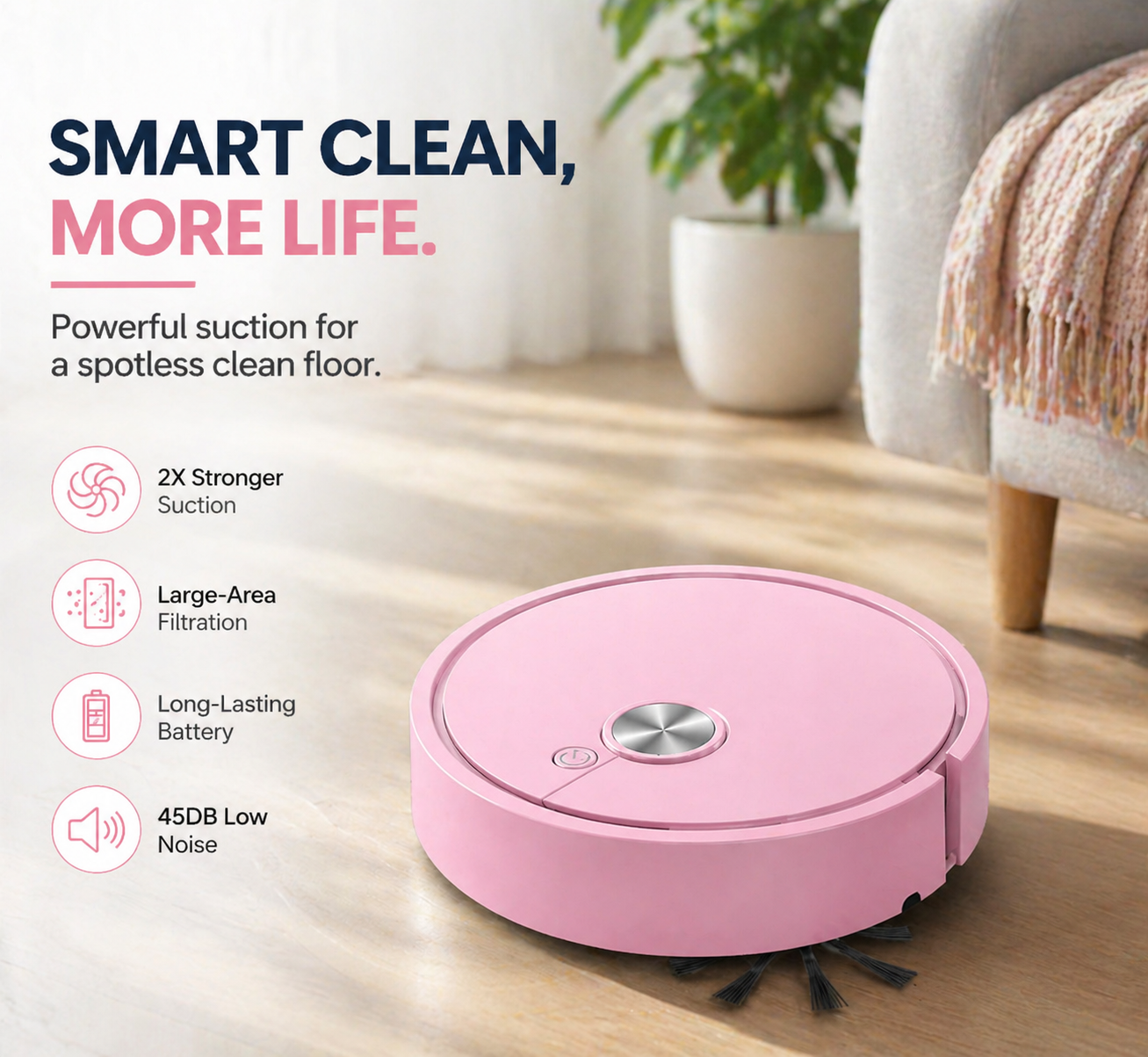 🔥Last Day 70% OFF🔥Mini Robot Sweep Vacuum Cleaner