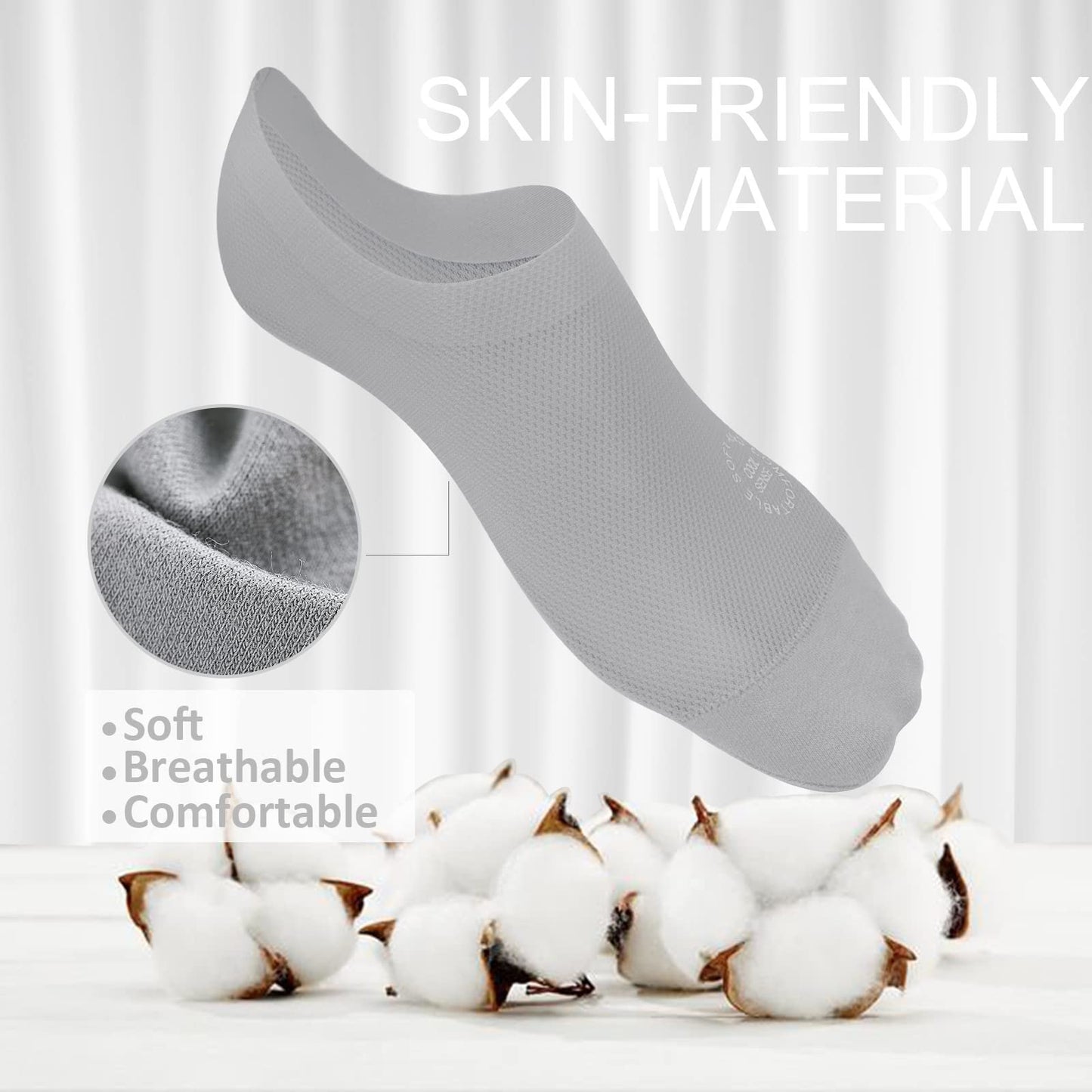 💯 Ultra Thin No Show Liner Socks – Non Slip & Hidden Fit ✨