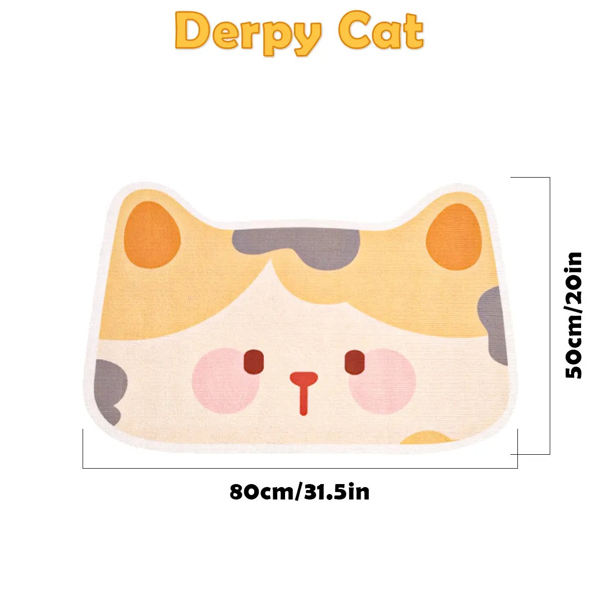 🐱SmartWell Cute Cat Scratcher Mat - 🛋️Kawaii Self-Adhesive Felt Wall Protector for Indoor Cats, Furniture & Door Protection