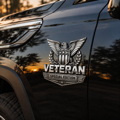 Veteran Special Edition Premium Metal Car Emblem