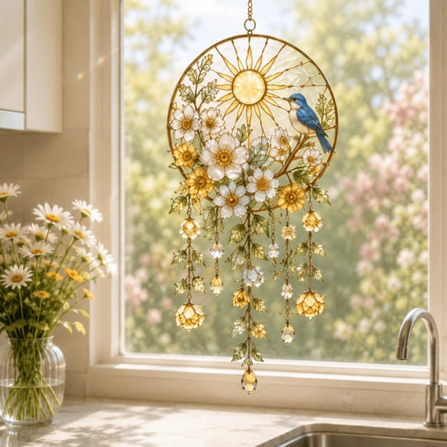 🔥Last Day 50% OFF - 🌸Crystal Garden Suncatcher