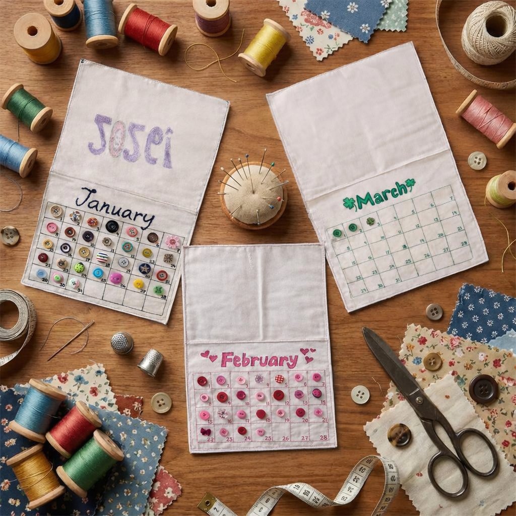 ✨📖2026 Button Calendar: Stitch Your Year One Button at a Time