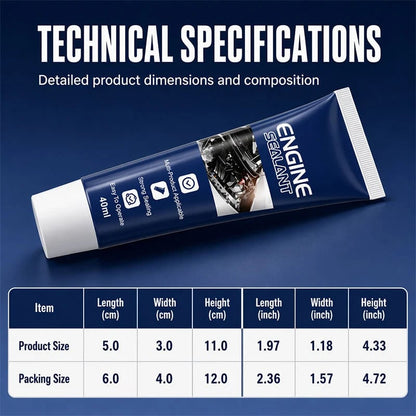 ⚙️Automotive Engine High Temperature Sealant 🔥Multi-Purpose Permanent Leak Sealing 🛠️Easy DIY Car Repair