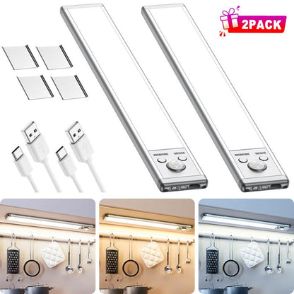 TAILEDEN Under Cabinet Lights,76LED Motion Sensor Night Light Indoor