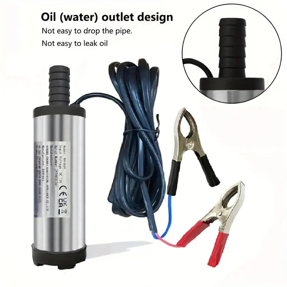 🔥Father's Day Sale 49% OFF🚜 DC 12V Portable Submersible Fuel Transfer Pump