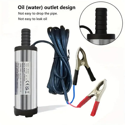 🔥Father's Day Sale 49% OFF🚜 DC 12V Portable Submersible Fuel Transfer Pump