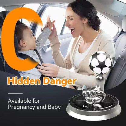 ⚽🚗Solar Rotating Football Car Air Freshener & Aromatherapy Diffuser