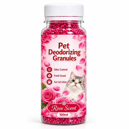 ⏰🏠Cat Litter Deodorizing Granules – Easy Sprinkle-On Odor Control in Five Fresh Scents 🌿🍀