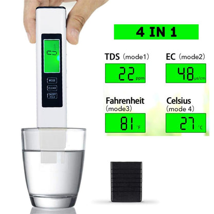 4-in-1 TDS Meter Digital Water Tester for Drinking Water