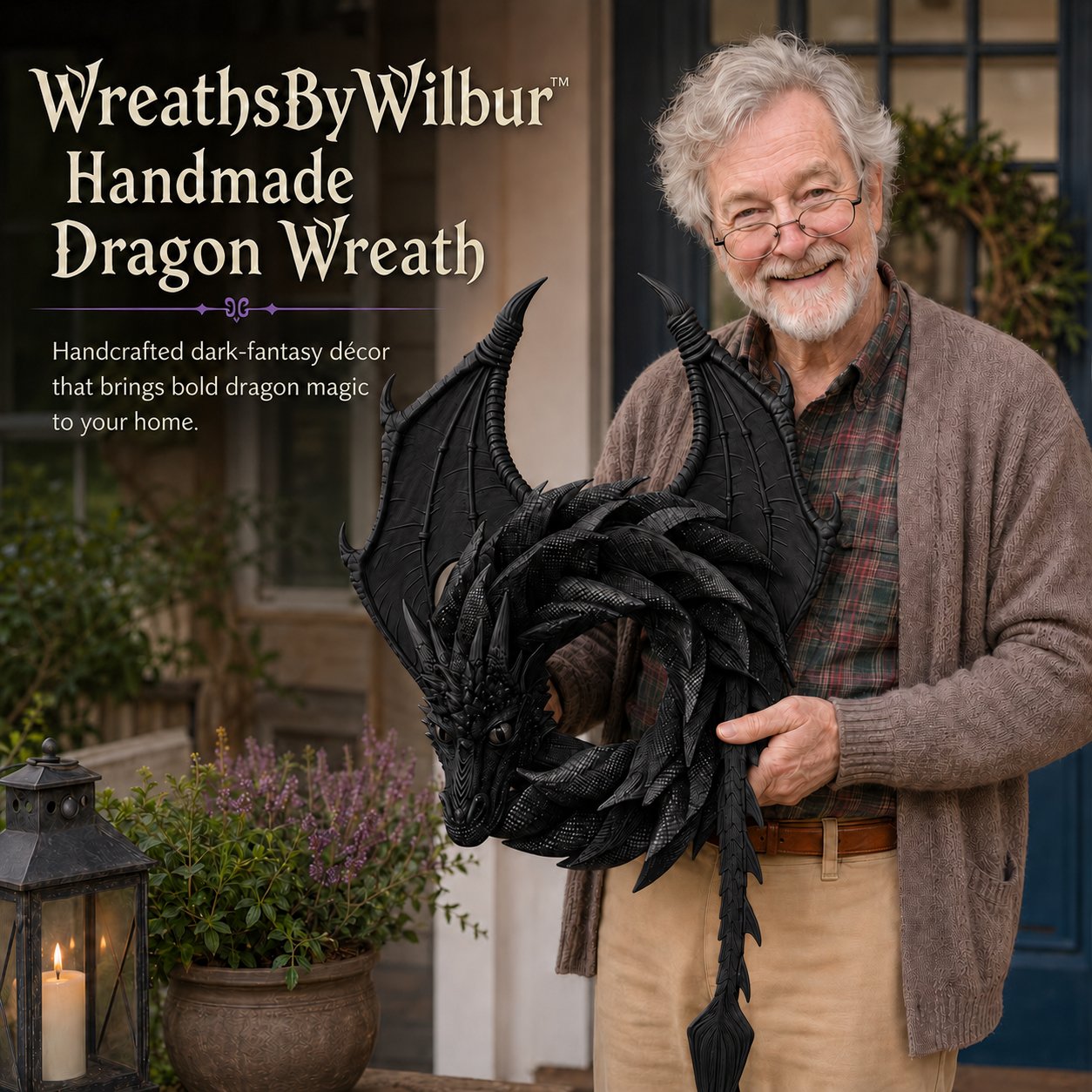 Wreaths By Wilbur Handmade Dragon Wreath
