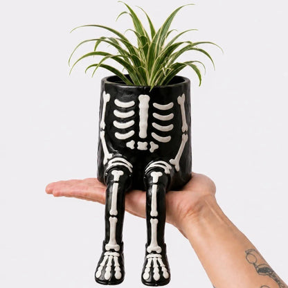 💀🎃Halloween Whimsical Hanging Leg Planter Hand-Painted Resin Succulent Pot💐(📦Buy 3 Free Shipping)