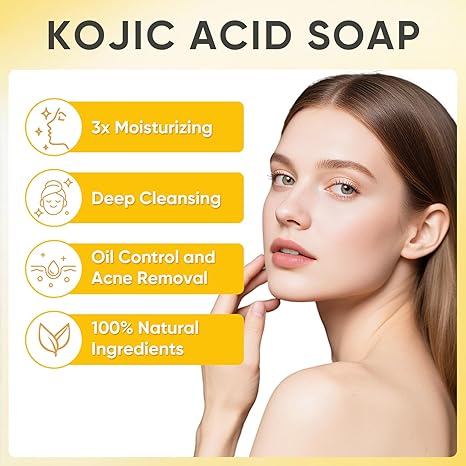 Lemon Turmeric & Kojic Cleansing Bar 🍋 Clean, fresh, and easy to use 🌿 — enjoy 50% off today only ⏳