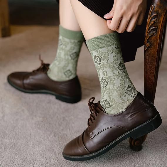 🌸 Vintage Floral Socks – 50% OFF Today Only! ✨