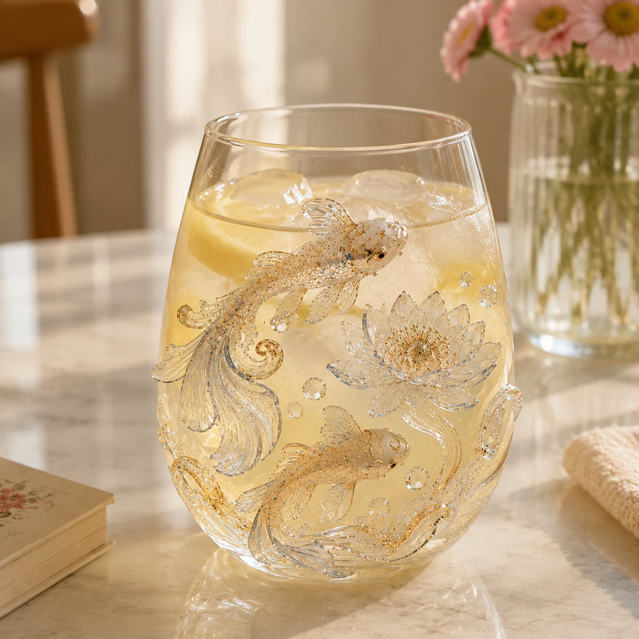 🔥✨ 3D Animal Floral Glass Tumbler | For Prettier Sips, Sunlight-Catching Details, Nature Charm & Elegant Everyday Drink Vibes 🌸🐾