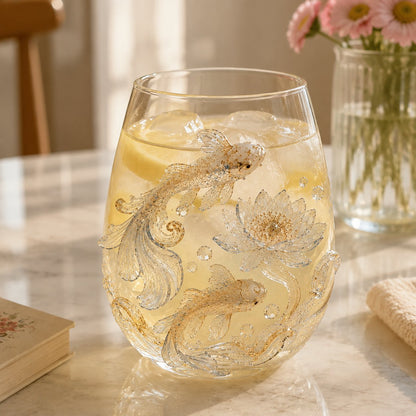 🔥✨ 3D Animal Floral Glass Tumbler | For Prettier Sips, Sunlight-Catching Details, Nature Charm & Elegant Everyday Drink Vibes 🌸🐾