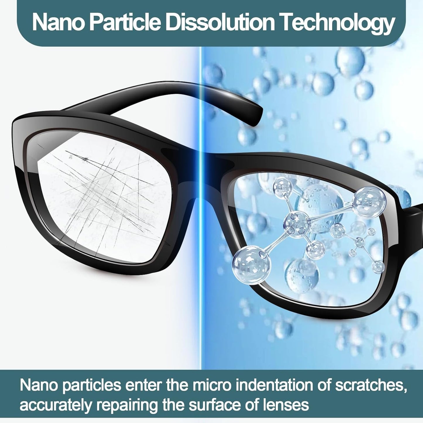 2026 New Upgraded Eyeglass Scratch Remover for Lenses, Eyeglass Cleaner Spray, Glasses Lens Scratch Remover for Eyeglasses