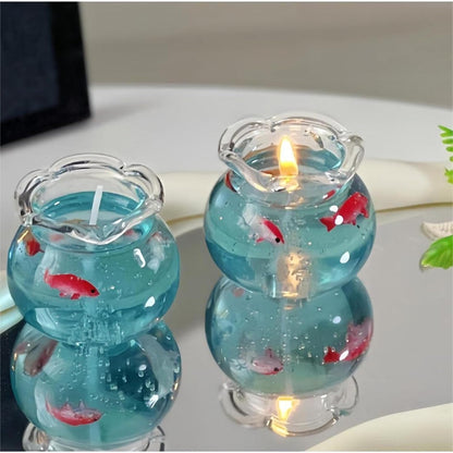 🔥LAST DAY 49% OFF🔥 - Tranquil Ocean Collection  Scented Bubble Fish Tank Candle🐟️