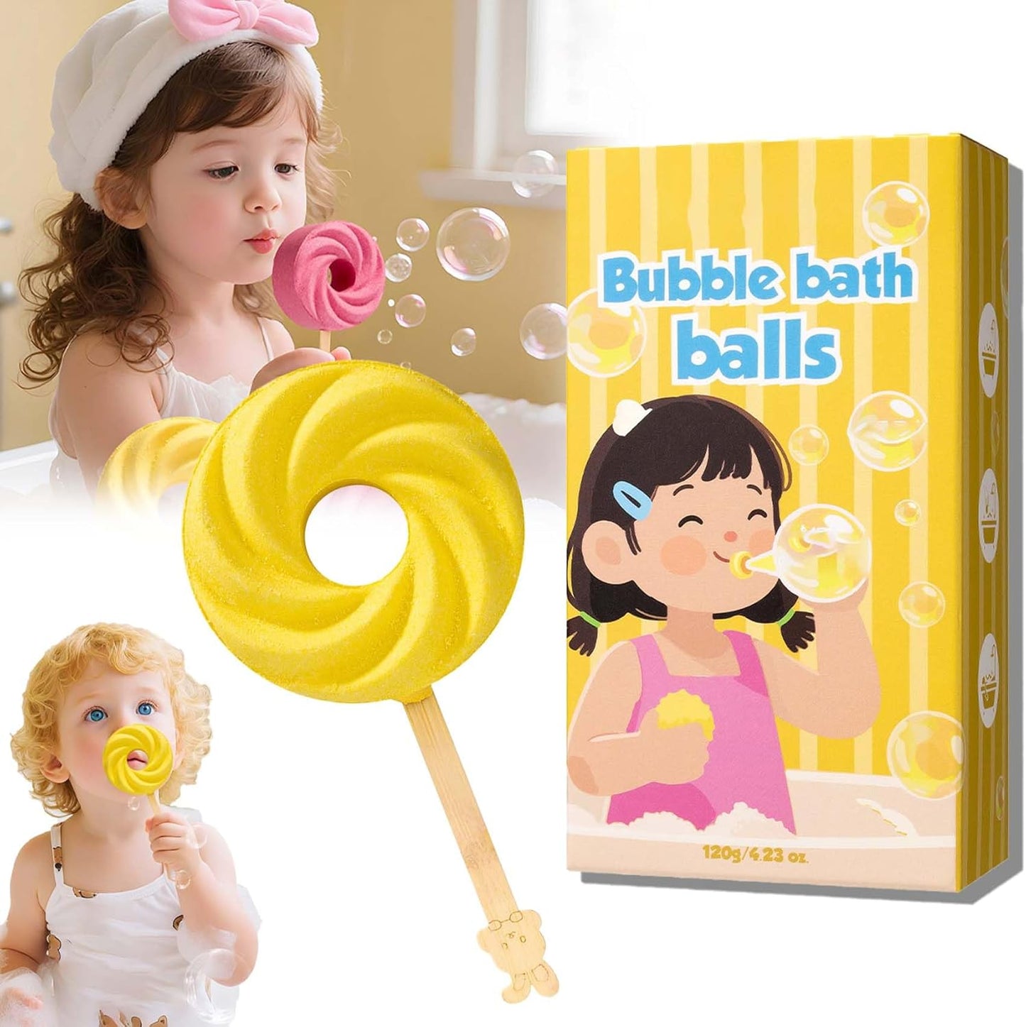 🔥Last Day 70% OFF🫧 Cute Lollipop Bath Bomb
