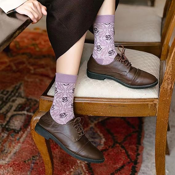 🌸 Vintage Floral Socks – 50% OFF Today Only! ✨