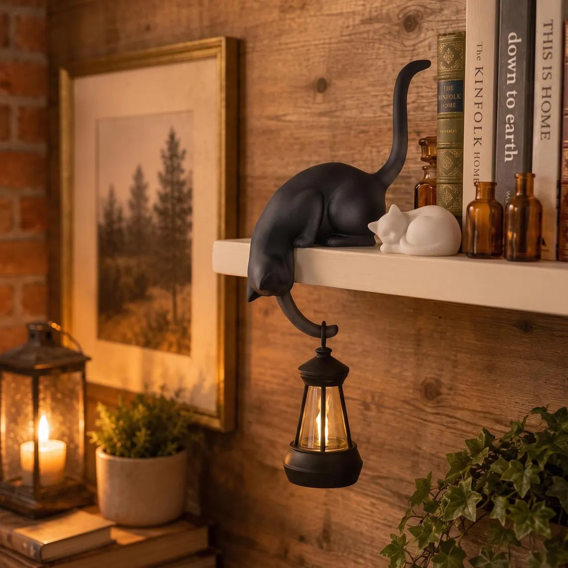 Cute Cat Hook Shelf Decor