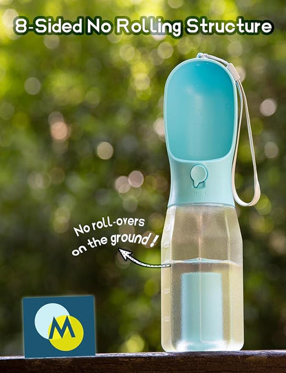 🐶3-in-1 Portable Pet Water Bottle with Food & Waste Bag Dispenser