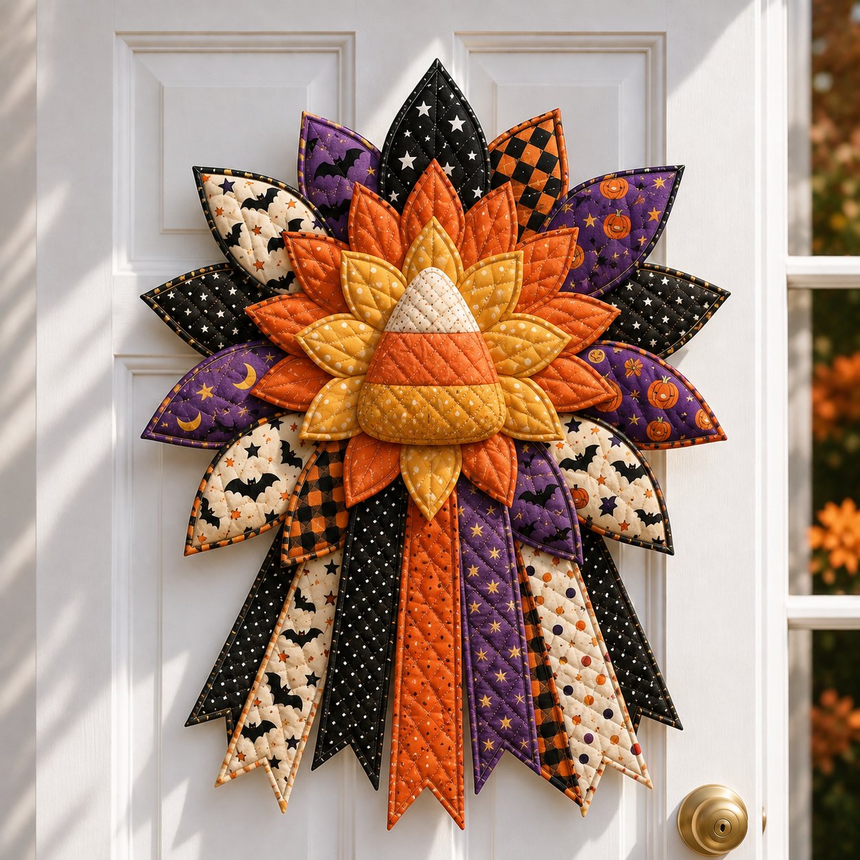 🔥Last Day 49% OFF - 🎃DIY Quilted Halloween Pumpkin Door Hanger Kit(📦Buy 2 Free Shipping)