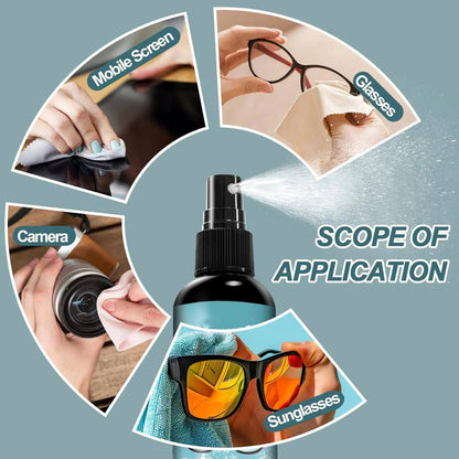2026 New Upgraded Eyeglass Scratch Remover for Lenses, Eyeglass Cleaner Spray, Glasses Lens Scratch Remover for Eyeglasses
