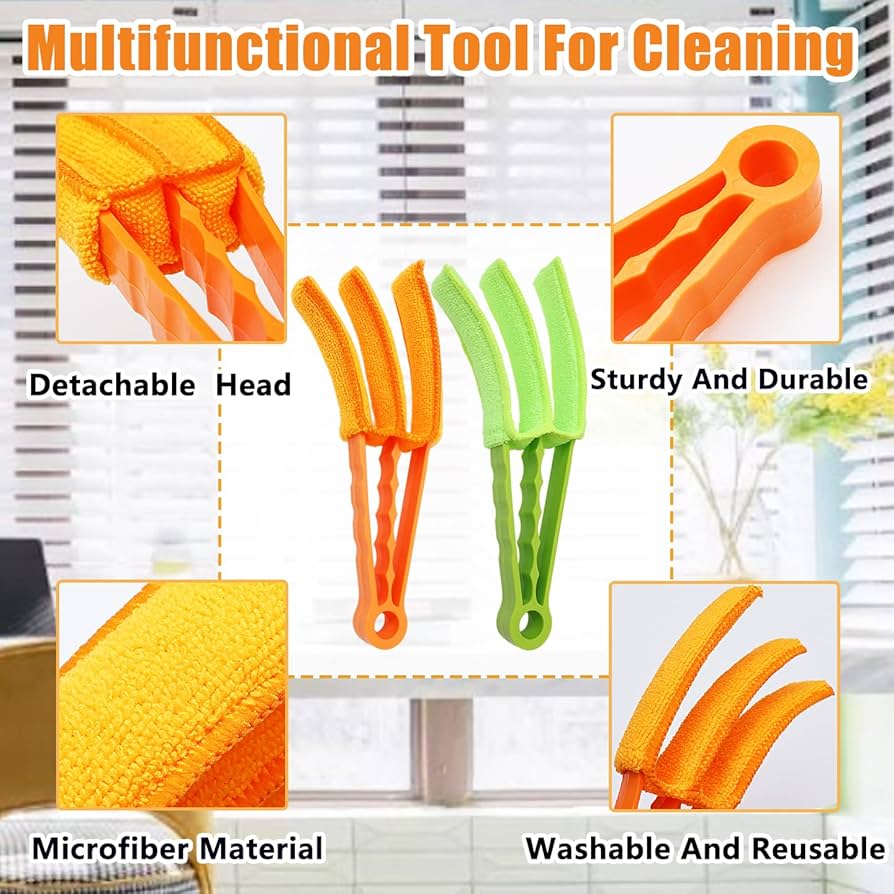🥳2026 HOT SALE🎁50K+ SOLD!💞3-in-1 Blinds and Ac Vent Cleaning Brush