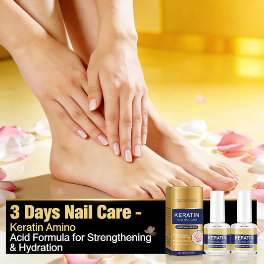 3 Days Nail Care, Keratin Amino Acid Nail Care, Strengthening and Hydration, for Dry, Weak & Fragile Nails