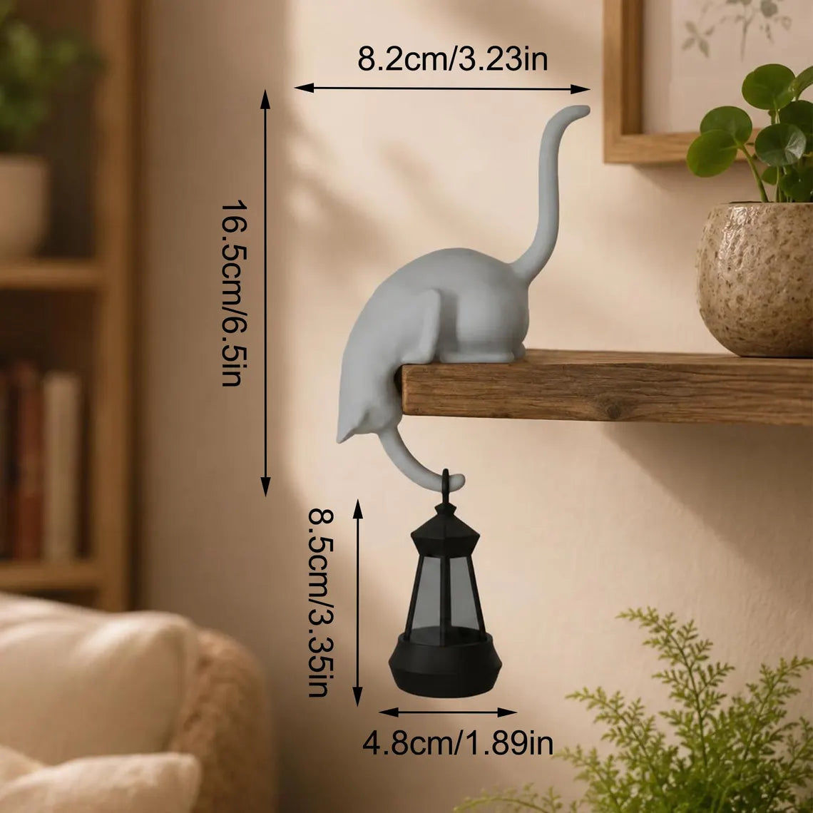 Cute Cat Hook Shelf Decor