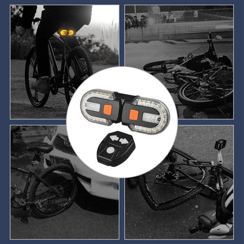 💎 Bicycle Wireless Remote Control Tail Light – 38 LEDs, 5 Modes & 5-Hour Battery for Safe, Hands-Free Turning 🚴‍♂️🔴