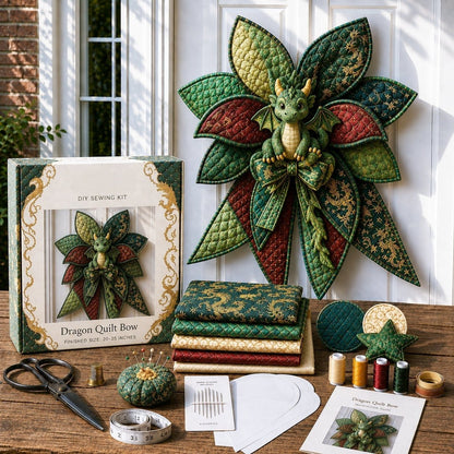 ⏳ Last Day 49% OFF – 🎀 Beginner-Friendly Oversized Quilted Bow Sewing Kit | Coordinated Printed Fabrics, Batting, Pre-Designed Templates & Complete Supplies for a Full 23–25 in 3D Statement Bow ✨