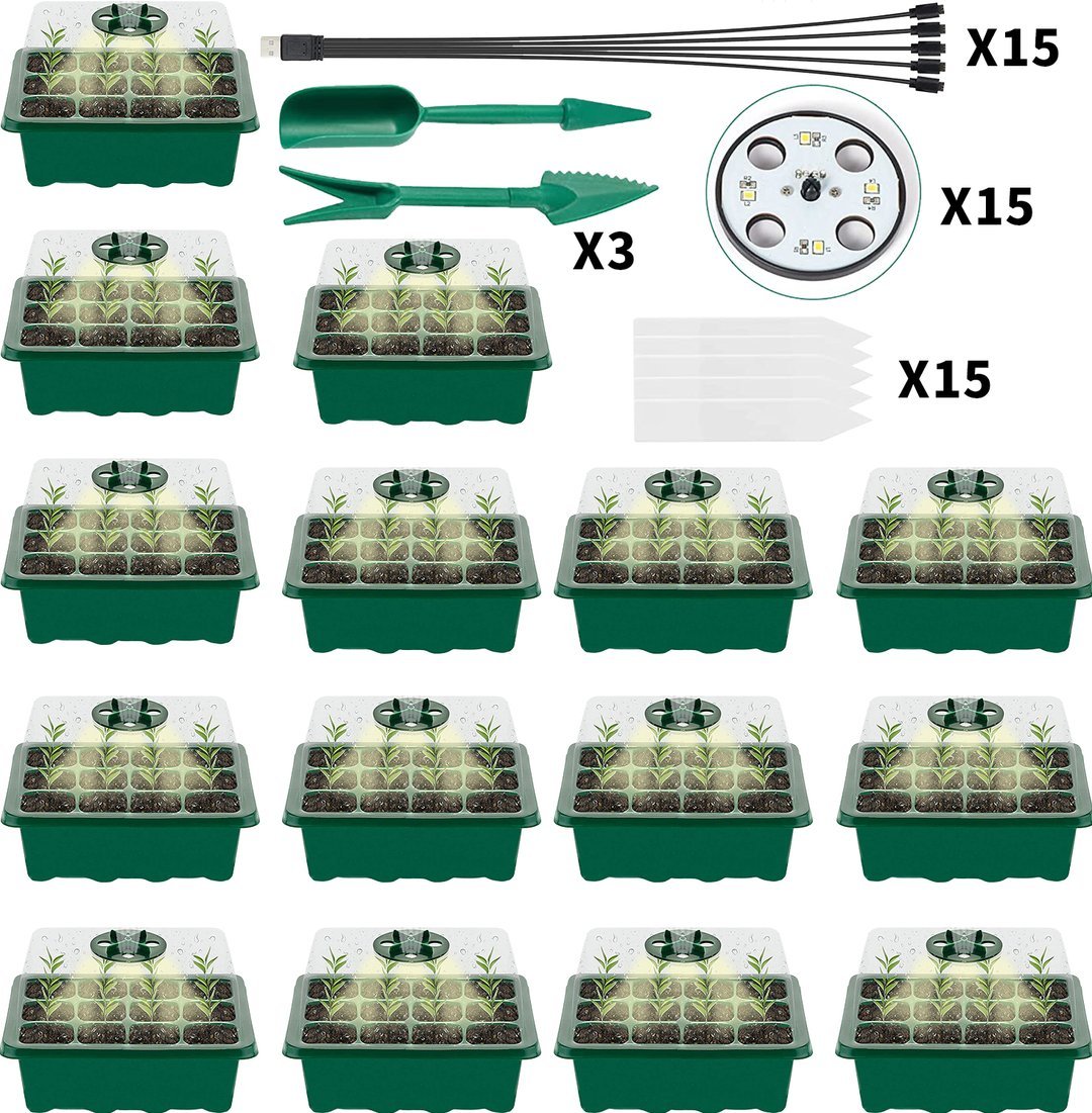 🔥 Last Day 50% OFF-Adjustable Humidity Seed Starter Trays