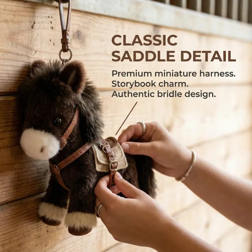 🔥Last Day 50% OFF - Plush Pony Bag Charm and Keychain 🐎✨2026 Year of the Horse Gift 🎁Perfect for Lovers, Family & Kids!