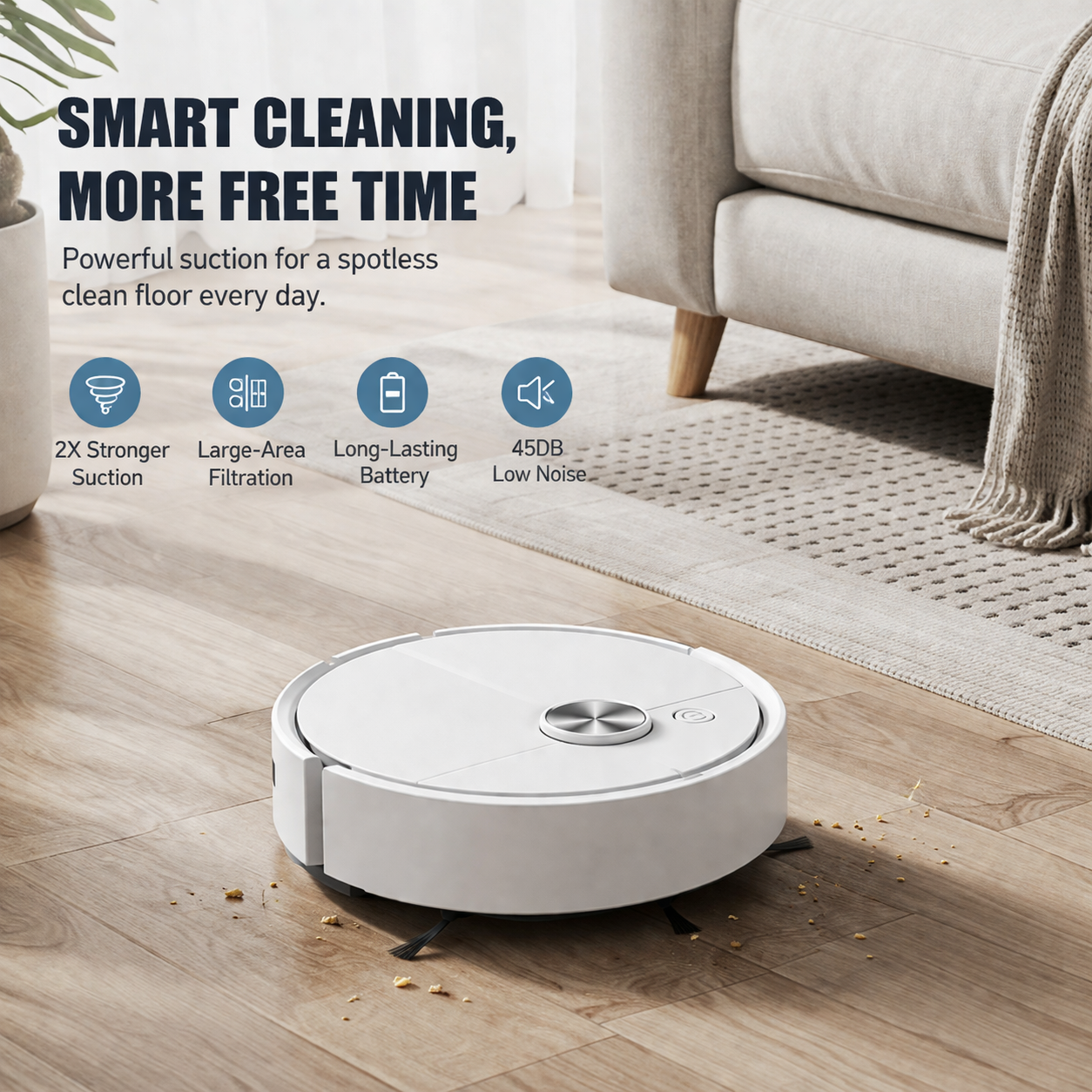 🔥Last Day 70% OFF🔥Mini Robot Sweep Vacuum Cleaner