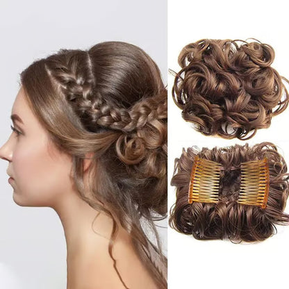 💃Messy Curly Dish Bun✨