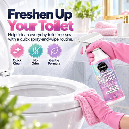 ✨ Bathroom Cleaner Spray – Quick Clean for Sinks, Tubs & Toilets 🚿